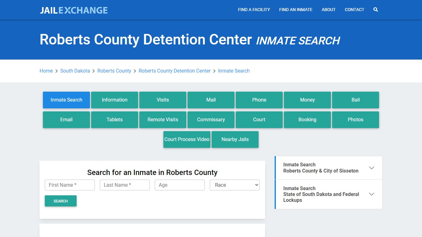 Roberts County Detention Center Inmate Search - Jail Exchange