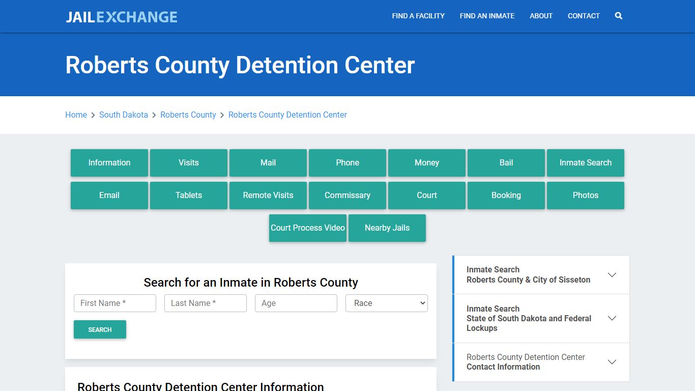 Roberts County Detention Center - Jail Exchange